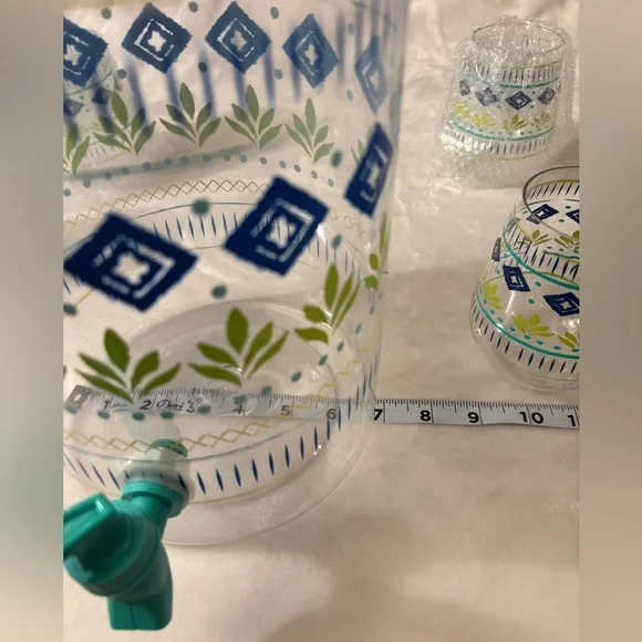 Colorful Plastic Beverage Dispenser Set - Picture 3 of 9